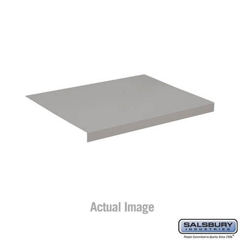 Salsbury Industries In-Line Flat Top Filler Size: 1" H x 15" W x 12" D, Color: Gray - image 1 of 3