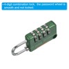 Unique Bargains Locker Luggage Bike 4 Digit Combination Lock with Security Cable Set - 4 of 4