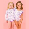 RuffleButts Girls UPF50+ Butterfly One Piece Swimsuit - 2 of 4