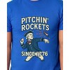 4th Of July T-Shirt Men's Washington Pitchin' Rockets Funny Tee - 4 of 4