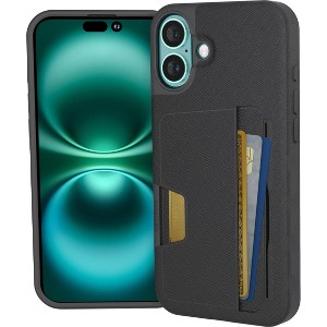 Smartish iPhone 16 Wallet Case - Wallet Slayer Vol 2 Credit Card Kickstand Holder - 1 of 4