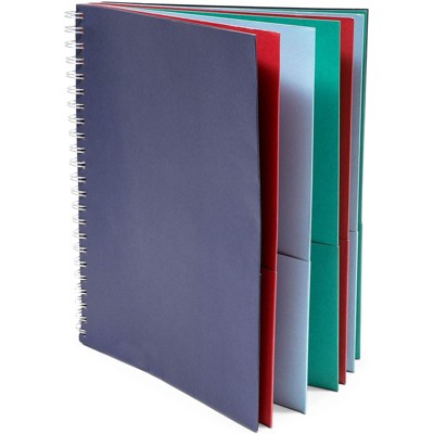 Paper Junkie File Organizers with Pockets, Spiral Bound Folders (9.5 x 11.75 in)