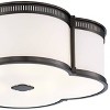 Minka Lavery Modern Ceiling Light Flush Mount Fixture 22" Harvard Court Bronze LED Etched White Glass Shade for Bedroom House Home - 3 of 3