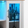 homfan Wine racks Cabinet, Glass Door Wine Cabinet with Rack,Kitchen Sideboard with Storage Rack, for Living Room, Dining Room - 4 of 4