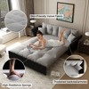 Kumasinova 3-in-1 Convertible Sleeper Sofa Bed – Queen-Size Pull-Out, Velvet Upholstered Couch with Storage Bag, Multi-Functional Loveseat Bed - 4 of 4