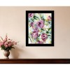 HomeRoots Abstract Floral Black Framed Print Wall Art - 2 of 4
