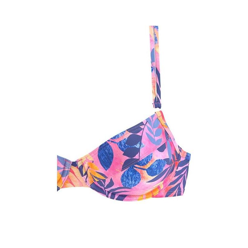 LASCANA Women's Tropical Print Underwire Bikini Swimwear Top, 5 of 7