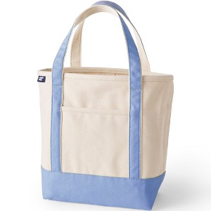 Lands' End Open Top Canvas Tote Bag - 1 of 4