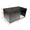 VisioGear Cat Litter Box Enclosure, Hidden Furniture, Modern Cat House with Corrugated Cardboard Scratching Pad, Black, 35.83"*20.47"*17.05" - 3 of 4