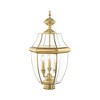 Livex Lighting Monterey 3 - Light Lantern in  Polished Brass - 3 of 4