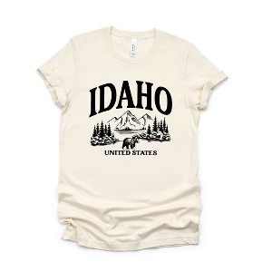 Simply Sage Market Women's Idaho Forest Scene Short Sleeve Graphic Tee - 1 of 3