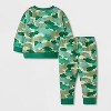 Baby Boys' 2pc Fleece Sweatshirt & Jogger Pants Set - Cat & Jack™ - 2 of 4