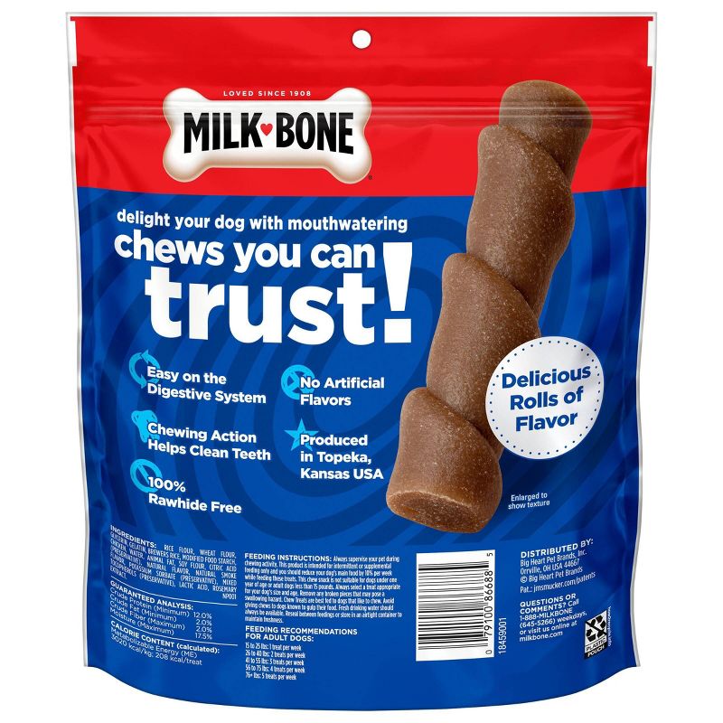 Milk-Bone Dog Treat with Real Chicken Flavor Rolls - 11oz, 3 of 8
