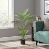 4FT Artificial Palm Tree - Tall Fake Tree UV Resistant for Indoor & Outdoor Decor Large Potted Faux Plant for Living Room, Office, Home Decoration - 4 of 4