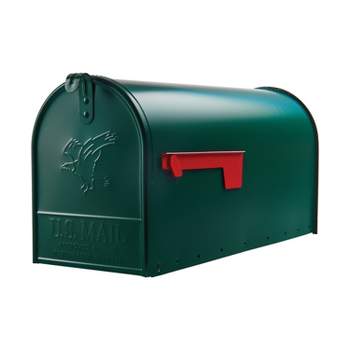 Architectural Mailboxes Elite Large Post Mount Mailbox Green