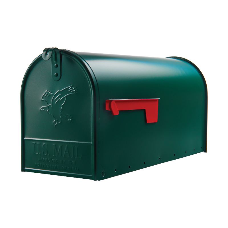 Architectural Mailboxes Elite Large Post Mount Mailbox Green, 1 of 3