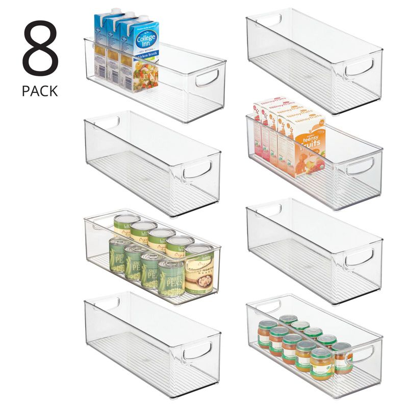 mDesign Plastic Stackable Kitchen Organizer Storage Bin, 2 of 8