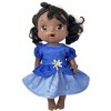 Doll Clothes Superstore Handmade Blue Princess Dress Fits 14 Inch Baby Alive And Little Baby Dolls - 2 of 4