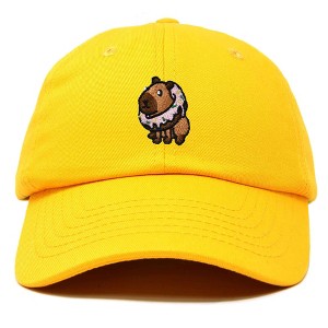 Dalix Capybara Donut Cap Embroidered Dad Baseball Hat Cotton Adjustable Womens - 1 of 4