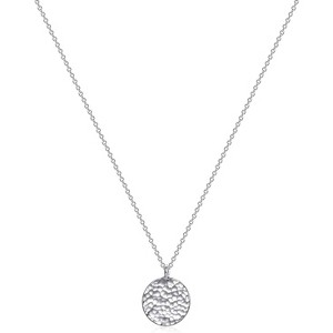 Layered Coin & Moon Phase Necklace, 14K Gold Plated Dainty Choker for Women - 1 of 4