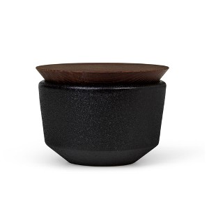 Rosendahl RÅ Salt Cellar with Lid - Black - 1 of 4