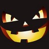 Men's Design By Humans Halloween Pumpkin Evil Smiley Face By artdim T-Shirt - 2 of 4