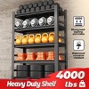 NicBex 5 Tier Heavy Duty Metal Storage Shelves,Adjustabl Shelving Unit Storage Rack for Garage Kitchen Living Room,Black - 2 of 4