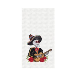 C&F Home Mariachi Guitar Waffle Weave Dishtowel - 1 of 4