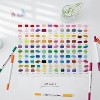 Ohuhu Markers for Adult Coloring Books No Bleeding 120 Colors - Water-based Dual Tips Fineliner & Brush Drawing Pens Art Markers - Maui - White - 2 of 4