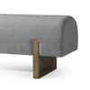 Maven Lane Juno Contemporary Fabric Wooden Bench - 2 of 4