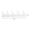REGALWOVEN Entryway Bathroom Bedroom Wall Mount Metal Coat Hat Rack with 5 Hooks 1 Pc - 2 of 4