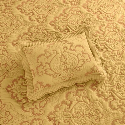 Lavender Embroidered Damask Standard Polyester Sham