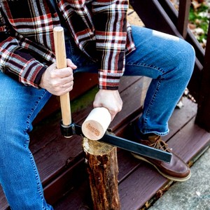 Lehman's Wood Froe and Mallet Set, for Wood-Splitting, Making Kindling and Woodworking, USA Made - 1 of 4