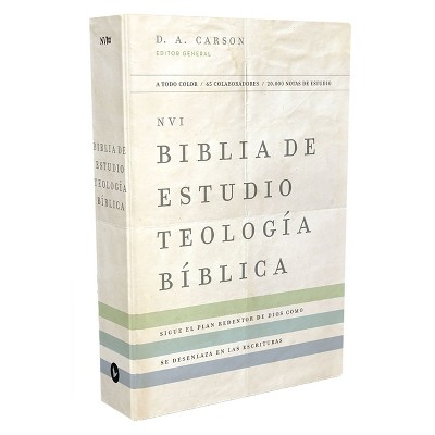 Nvi, Biblia De Estudio Teología Bíblica, Interior A Cuatro Colores ...