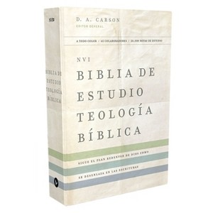 Nvi, Biblia de Estudio Teología Bíblica, Interior a Cuatro Colores, Tapa Dura - by  Vida (Hardcover) - 1 of 1