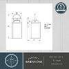 VAXCEL Medinah 7-in. W 1 Light Dusk to Dawn Black Outdoor Wall Lantern Clear Glass - 4 of 4