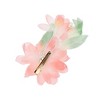 Unique Bargains Flowers Pattern Hair Clip 5.51"x3.54" Orange-pink 1 Pc - 3 of 4