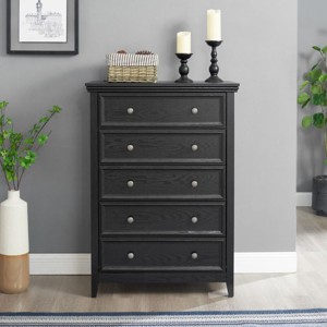 Modern 5 Drawers Dresser, Storage Drawers Cabinet For Cloths In Living Room, 45 Inch Length For Living Room-Cuddlewood - 1 of 4