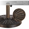 Yaheetech 18inch Outdoor Patio Market Umbrella Base Bronze - 4 of 4
