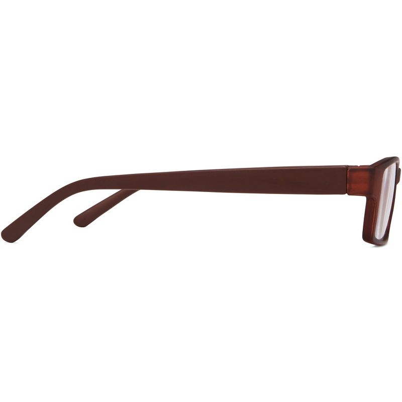 ICU Eyewear Los Angeles Rectangle Reading Glasses - Brown, 4 of 5