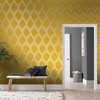 Vector Lemon Yellow and Silver Geometric Paste the Wall Wallpaper - 2 of 4