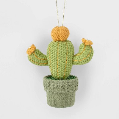 Cactus Flower in Pot Christmas Tree Ornament Green - Wondershop™