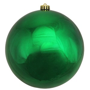 Northlight 10" Shatterproof Shiny Christmas Ball Ornament - Green - 1 of 3