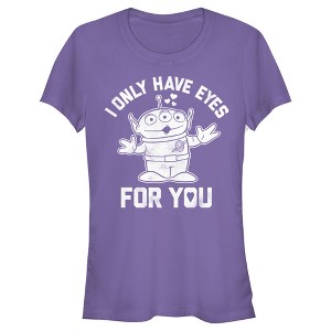 Juniors Womens Toy Story Alien I Only Have Eyes for You T-Shirt - 1 of 4