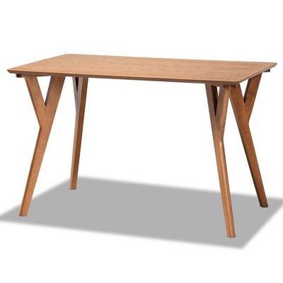 Odessa Mid-Century Modern Walnut Brown 5-Piece Dining Nook Set