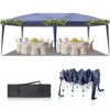 Angel Sar 10'x20' Pop Up Party Tent with Carry Bag, Blue Party Tent for Home & Camping Use - 2 of 4