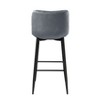 Sapphtopaz Modern Velvet Bar Stools Upholstered Counter Height Chair with Metal Legs Barstools Dining Chairs Set of 2 for Kitchen Island - 4 of 4