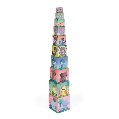 Janod Cute Animals Square Pyramid 02652