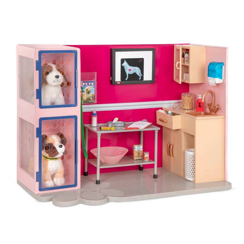 Our Generation Healthy Paws Vet Clinic Playset in Pink with Electronics for 18&#34; Dolls, 3 of 13
