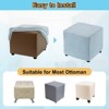 Unique Bargains Elastic Living Room Bedroom Square Foot Stool Cover - 4 of 4